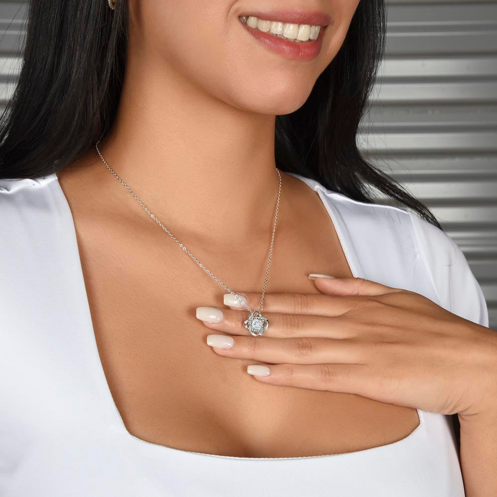 Love You Forever Mom To Daughter Pendant Necklace
