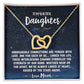 Unbreakable Connection Mom To Daughter Hearts Necklace