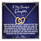 Through My Eyes - To Daughter From Mom Interlocking Heart Necklace