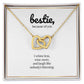 Bestie Whine Less Wine More Hearts Necklace