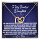 A Better Person - To Daughter From Mom Interlocking Heart Necklace