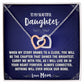 When Story Draws To Close Mom To Daughter Hearts Necklace
