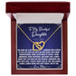 A Better Person - To Daughter From Mom Interlocking Heart Necklace