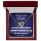 If We're Apart - To Daughter From Mom Interlocking Heart Necklace