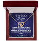 I Cherish - To Daughter From Mom Interlocking Heart Necklace