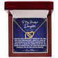 Through My Eyes - To Daughter From Mom Interlocking Heart Necklace