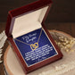 If We're Apart - To Daughter From Mom Interlocking Heart Necklace