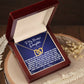 A Better Person - To Daughter From Mom Interlocking Heart Necklace