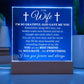 To My Wife - Grateful To God Acrylic Plaque (7 Colors in 1)