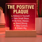 The Positive Plaque LED Acrylic Square Plaque