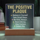 The Positive Plaque LED Acrylic Square Plaque