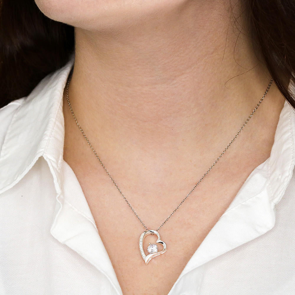Here For You Mom To Daughter Pendant Necklace