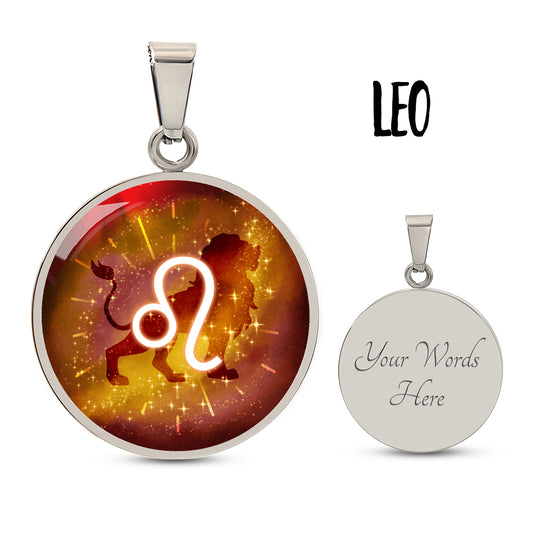 Leo Zodiac Constellation Pendant Necklace